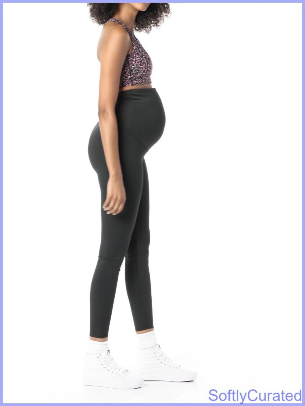 Maternity Leggings Over Belly Sculpt Full Length Pregnancy Pants - Picture 6 of 6
